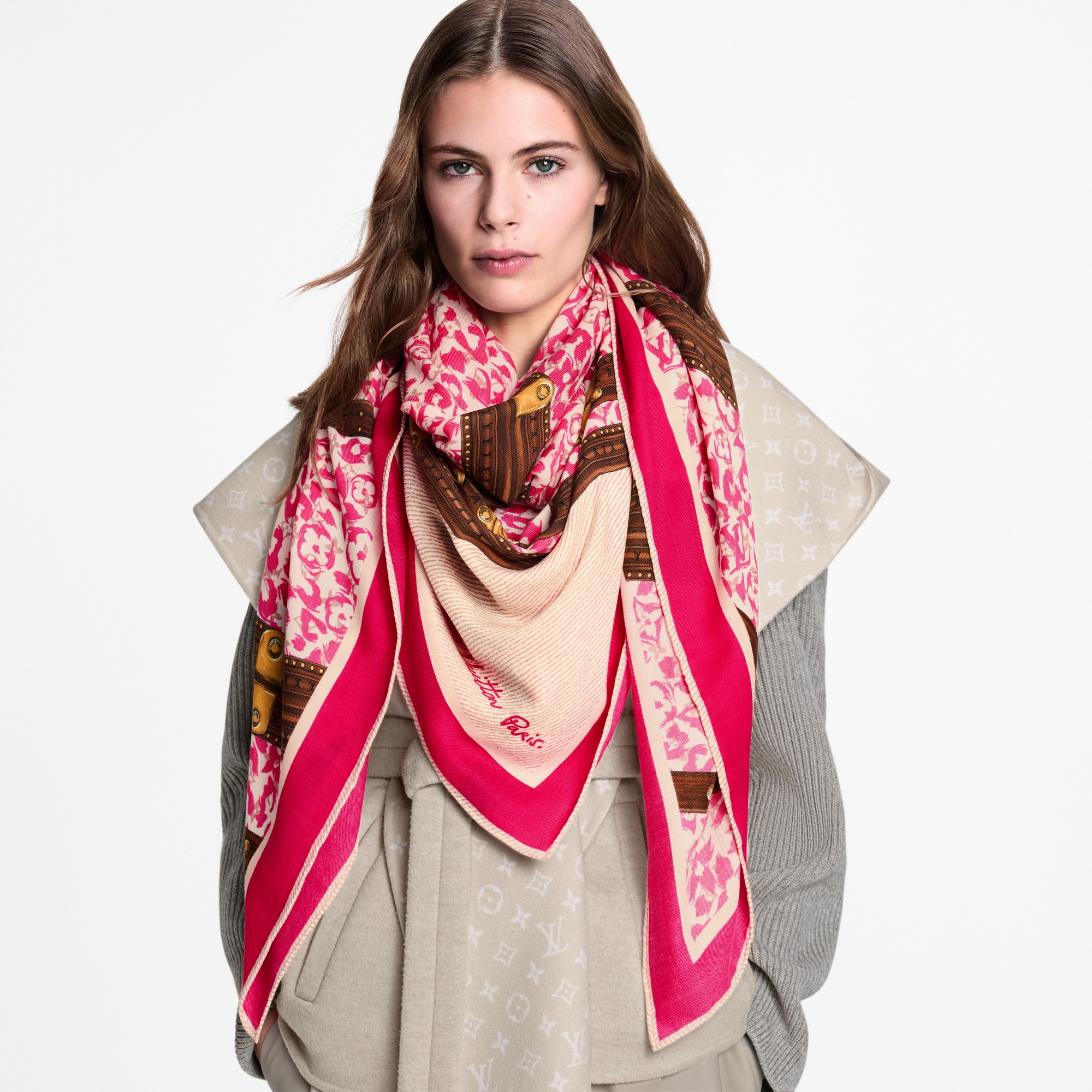 LV Safari Trunk Shawl S00 - Women - Accessories | LOUIS VUITTON ®